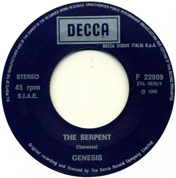 The Serpent Italian 7" single release